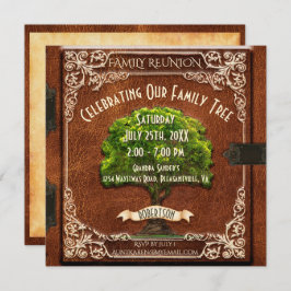 Convites Vista de Vintage de Reunião da Família