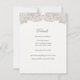 Convites Vítima Floral Vitoriana no Casamento de Design Bra