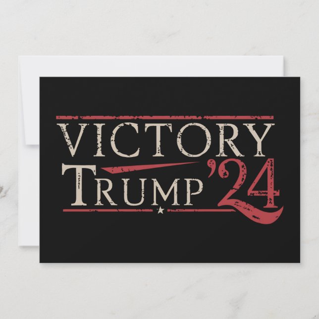 Convites Vitória Trump 24 Presidente Republicano 47 EUA (Frente)