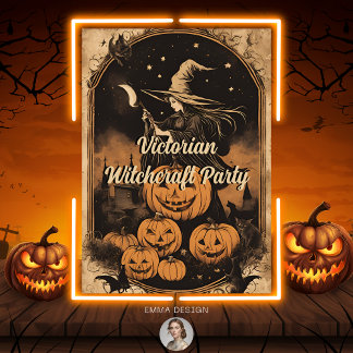 Convites Vitoriano Witchcraft Vintage Festa Adulta do Hallo