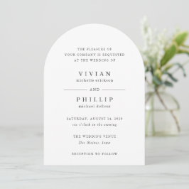 Convites Vivian Simple Elegant Wedding