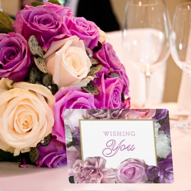 Convites Vivid Orchid Secret Gardens Birthday Card (Criador carregado)