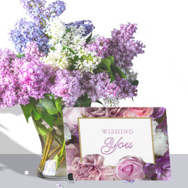 Convites Vivid Orchid Secret Gardens Birthday Card