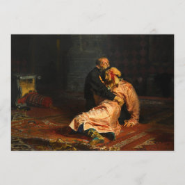 Convites Vivid Retro - Ivan, o Terrível e Seu Filho Ivan