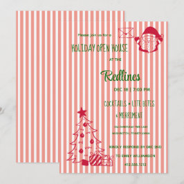 Convites Vivid Tangerine tirou o Holiday Open House