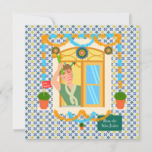 Convites Vizinho da Festa Português do santo John Português