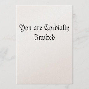 Convites Você é convidado cordial