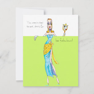 Convites Você é convidado para comer, beber e ser fabulos