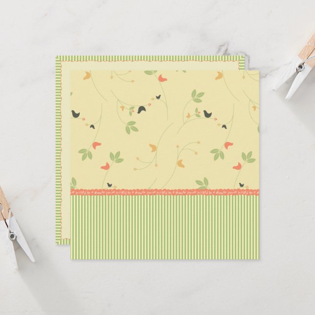 Convites Você é convidado para um Modelo Chá (Frente/Verso In Situ)