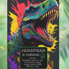 Convites Você é Convidado para um Partido Dino-Mite!