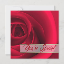 Convites Você é especial. Placa Dia de os namorados rosa ve