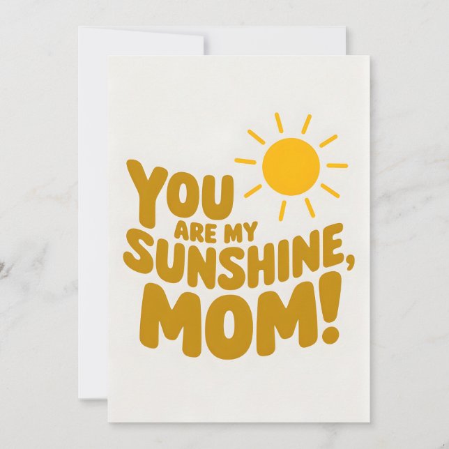 Convites Você É Minha Mãe Solar! Dia das Mães (Frente)