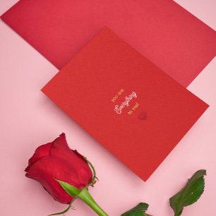 Convites Você é tudo para mim, romântico minimalista