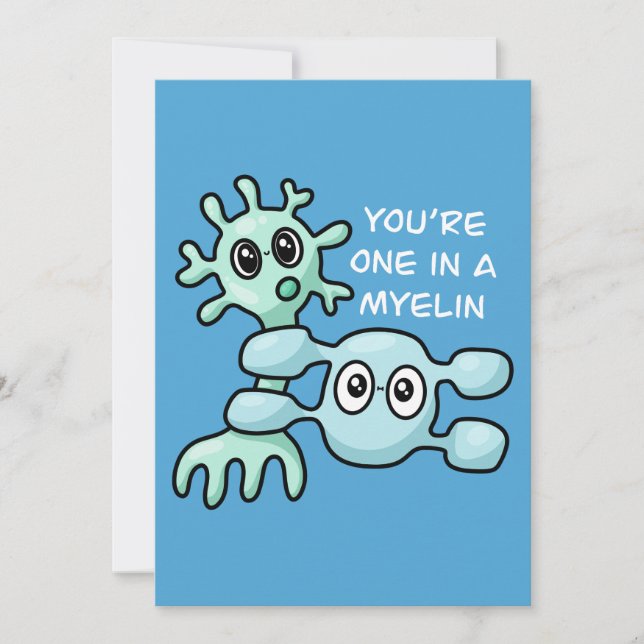 Convites Você é Único em uma Myelin - Neurociência (Frente)