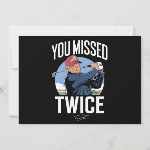 Convites Você Errou Duas Vezes Golfe 2024 Voto Trump Errou 