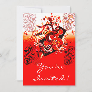 Convites Você está convidado-Jornada da Música-Vermelho_