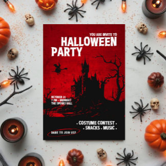 Convites Você está convidado para a Festa de Halloween