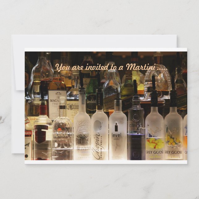 Convites Você está convidado para um Martini...... (Frente)