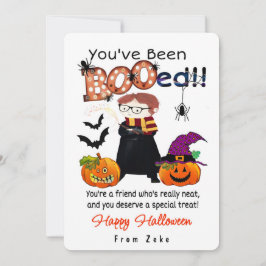Convites Você Foi “BOOado”-Cartão personalizado de Hallowee