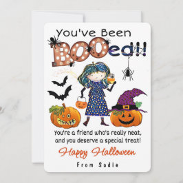 Convites Você foi “BOOado”-Cartão personalizado de Hallowee