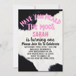 Convites Você Ouviu A Moça Moos Virando Um Aniversário?