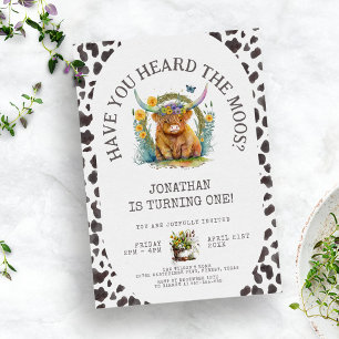 Convites Você ouviu o primeiro aniversario de Impressão de 