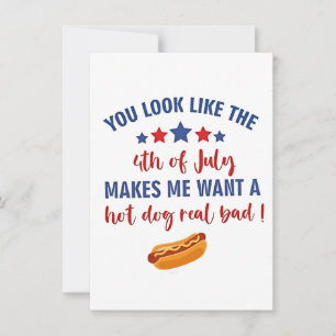 Convites Você parece que o 4 de julho me faz querer