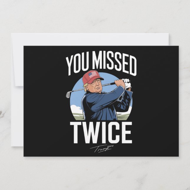 Convites Você Perdeu O Duplo Golfe 2024 Votando Trump Me Pe (Frente)