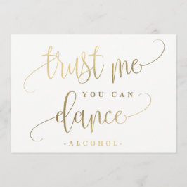 Convites Você Pode Dançar Sinal De Álcool - Linda Caligrafi