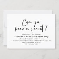 Você Pode Manter Uma Festa de aniversário Secreta