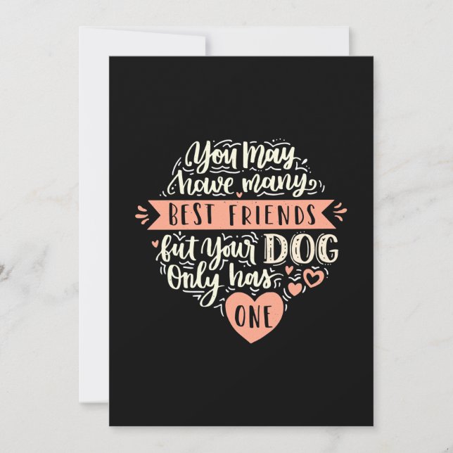 Convites Você Pode Ter Muitos Melhores Amigos (Frente)