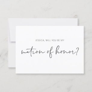 Convites Você será a minha carta de pedido de honra?