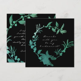 Convites Você Será A Minha Colega De Ponta, Teal Green Wrea