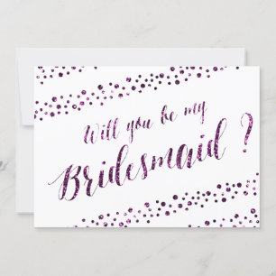 Convites Você Será A Minha Coluna Branca Roxo