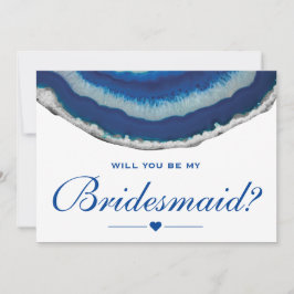 Convites Você Será A Minha Marinho De Bridesmaid.