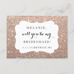 Convites Você será meu brilho do rosa do dia do Dama de