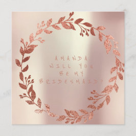 Convites Você Será Meu Champaço Dourado Rosa-Colmeia?