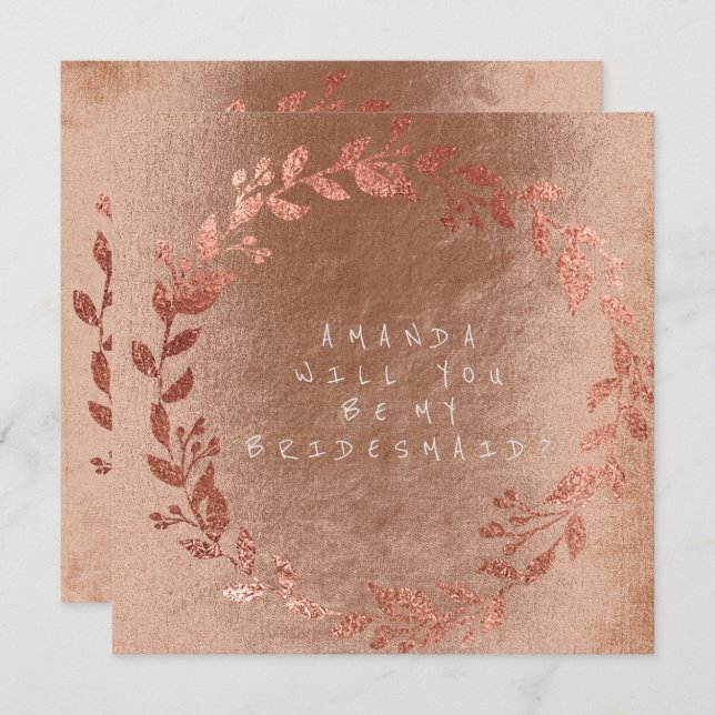 Convites Você Será Meu Champaço Dourado Rosa-Colmeia? (Frente/Verso)