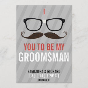 Convites Você será meu geek que do padrinho de casamento 