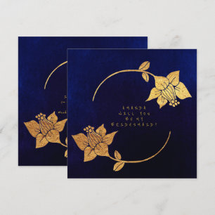 Convites Você Será Meu Marinho Azul De Bridesmaid Velvet