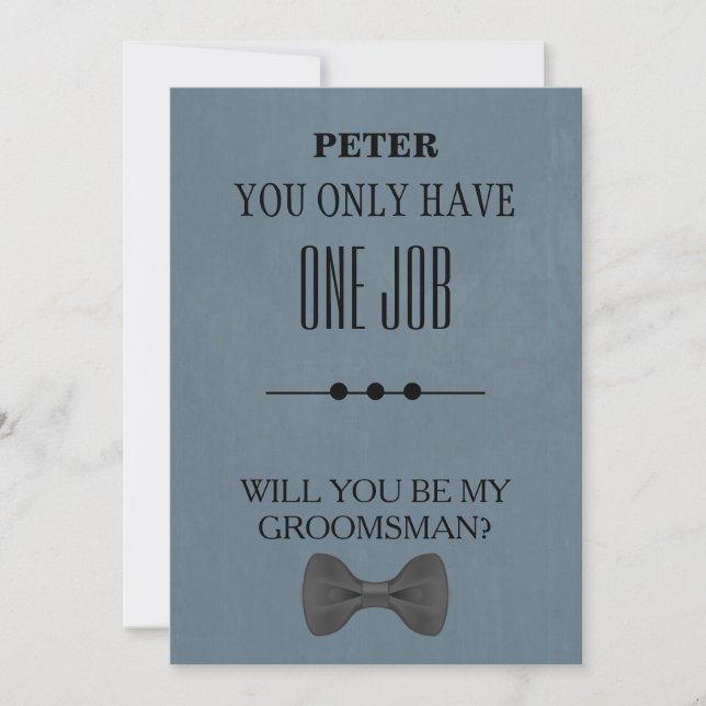 Convites Você Será Meu Padrinho de casamento? (Frente)