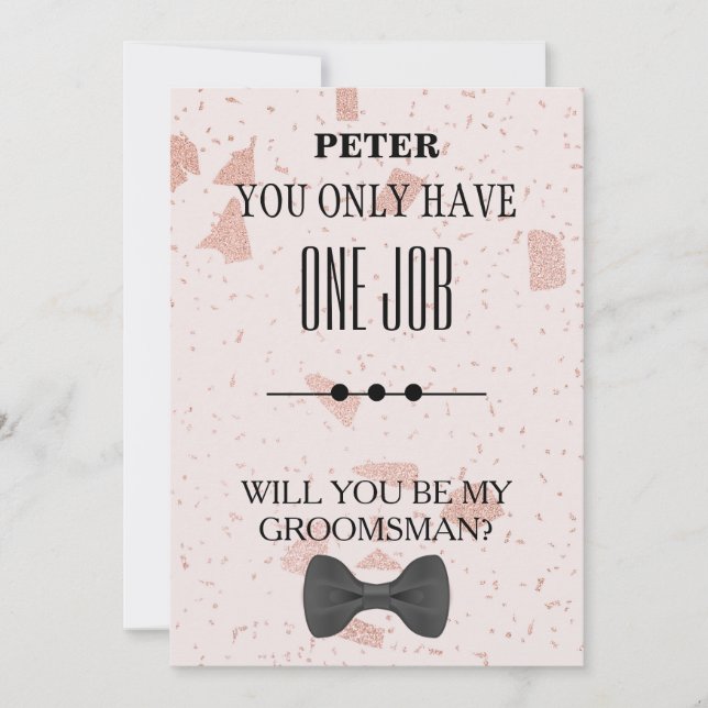 Convites Você Será Meu Padrinho de casamento? (Frente)