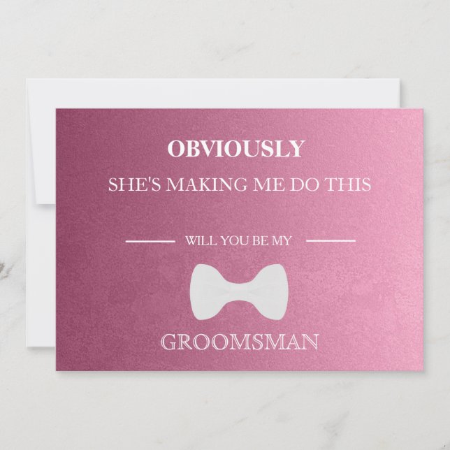 Convites Você Será Meu Padrinho de casamento? (Frente)