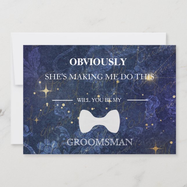Convites Você Será Meu Padrinho de casamento? (Frente)