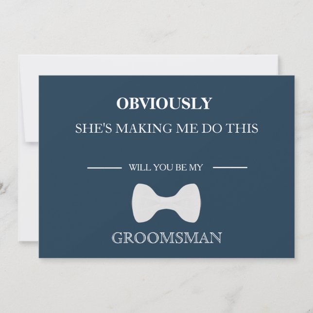 Convites Você Será Meu Padrinho de casamento? (Frente)