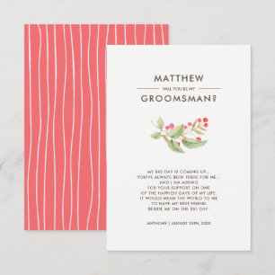 Convites Você será meu Padrinho de casamento? Personalizado