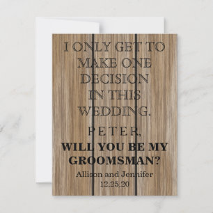 Convites Você será meu Padrinho de casamento? Personalizado