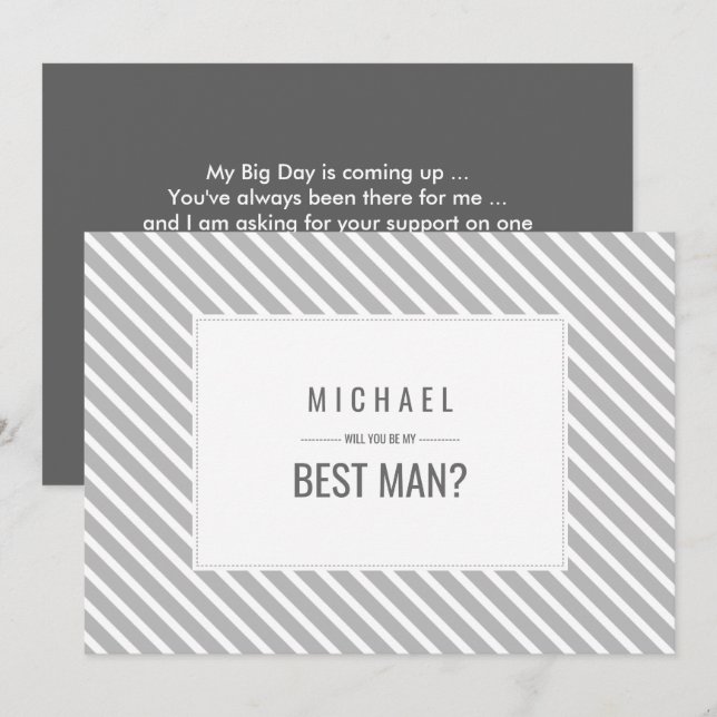 Convites Você será meu padrinho? Padrão de distribuição de  (Frente/Verso)