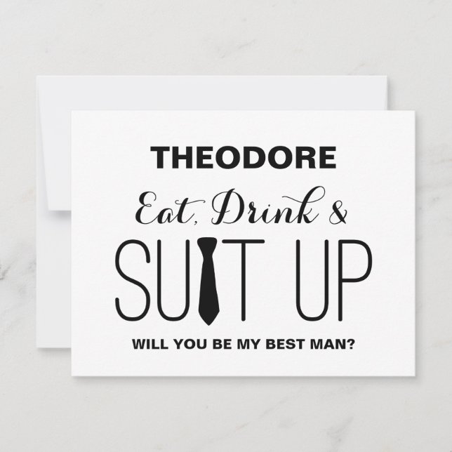 Convites Você será meu padrinho? | Padrinho de casamento (Frente)