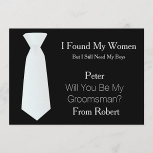 Convites Você será meus branco & traje de cerimónia do